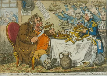 John Bull neemt een lunch, 1798