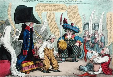Lilliputian-Substitutes, Voorbereiding voor openbare dienst, uitgegeven door Hannah Humphrey in 1801