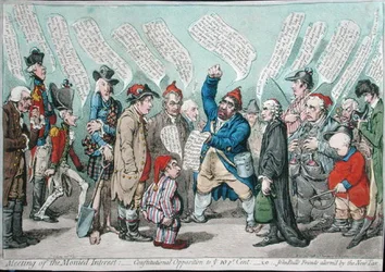 Vergadering van de monetaire belangen: constitutionele oppositie tegen 10 procent, of John Bull