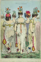Parijse dames in winterjurken voor 1800