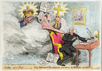 Een Rat Ruiken, of De Atheïstische-Revolutionist verstoord in zijn Middernachtelijke 