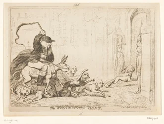 Spotprent op Warren Hastings, 1788
