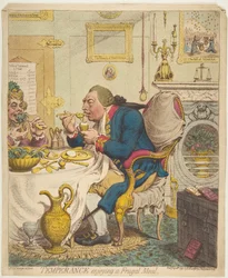 Matigheid geniet van een bescheiden maaltijd