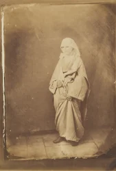 Portret van een vrouw,c. 1855 (foto)