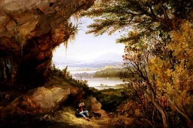 Scène aan de Hudson Rip Van Winkle, 1845