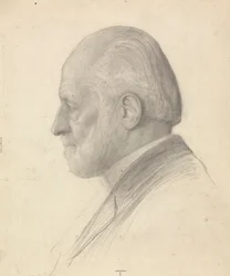 Portret van een Oudere Man en Portret van een Oudere Vrouw