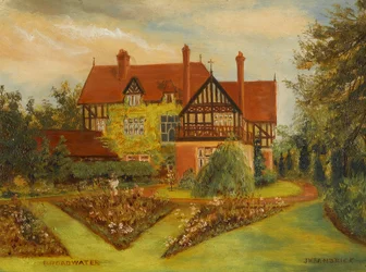 Broadwater (Kenilworth Road en Earlsdon Avenue, Coventry), begin 20e eeuw (olieverf op board)