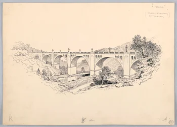 Een Brug, Ontwerp voor Washington Board of Trade Diner, 13 mei 1908