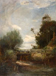 De Sluis aan de Colne Rivier