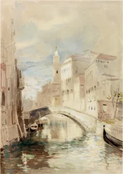 De Koopman van Venetië op de Rialtobrug