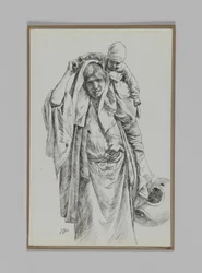 Een typische vrouw van Jeruzalem, illustratie uit Het Leven van Onze Heer Jezus Christus