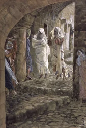 Verschijningen van de doden in de straten van Jeruzalem, illustratie voor Het leven van Christus
