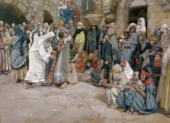 Laat de Kinderen tot Mij Komen, illustratie voor Het Leven van Christus