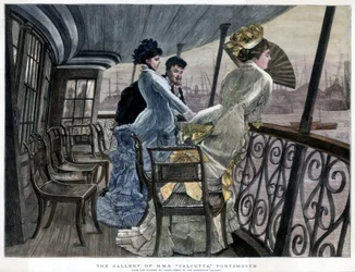 De Galerij van H.M.S. Calcutta, Portsmouth, ca. 1850-1900