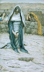 De Heilige Maagd op oudere leeftijd, illustratie voor Het Leven van Christus