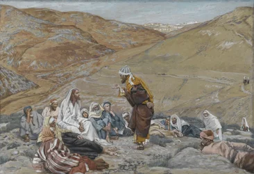 De schriftgeleerde stond om Jezus te verleiden