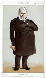 De enige man die ooit bekend is om Mr. Gladstone te laten glimlachen, 1871