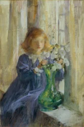 De groene vaas
