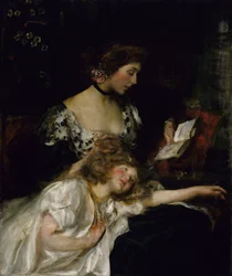 Moeder en Kind Lady Shannon en Kitty, ca. 1900-1910