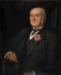 Portret van wethouder Edward Lawley Parker