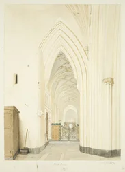Noordbeuk van St Mary Redcliffe, kijkend naar het oosten