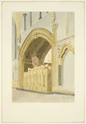 Graf van Robert Fitzharding, overleden in 1170, in de kathedraal van Bristol