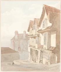 Gezicht op Church Lane, Bristol