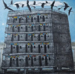 Stadsvogels in de toren