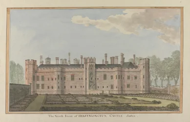 Herstmonceux Castle, East Sussex: de noordkant
