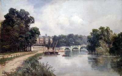 Cholmondeley Walk, kijkend naar Richmond Bridge