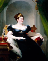Caroline van Brunswijk, gemalin van George IV, 1820
