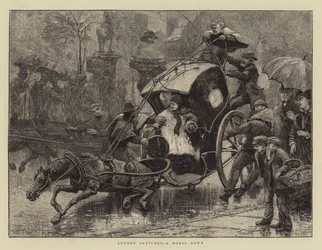Londense Schetsen, een Paard valt