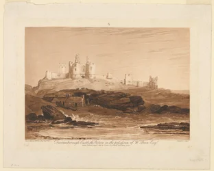 Kasteel Dunstanburgh, uit "Liber Studiorum," deel III