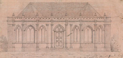 Voorbereidende tekening voor Ontwerp 20, Plaat 18 van Een Verzameling Ontwerpen voor Landelijke Toevluchtsoorden