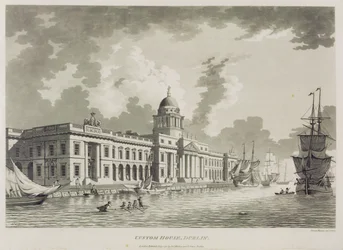 Het Douanehuis, Dublin, 1792