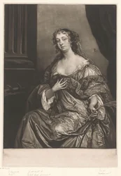 Portret van Elizabeth Hamilton als de heilige Catharina