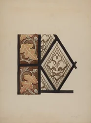 Geschilderd glasraam, c. 1937