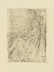 Impressies van geannuleerde platen door Whistler - Maude, Zittend