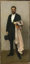 Arrangement in vleeskleur en zwart: portret van Theodore Duret