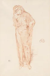 Geklede figuur, staand