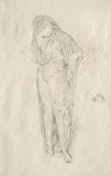 Gedrapeerde figuur staand