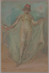 Groen en blauw: De danser
