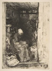 De oude lompenvrouw