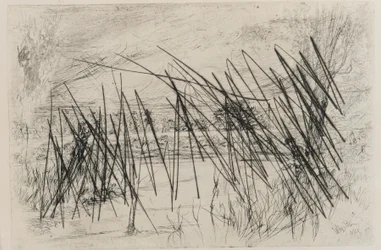Landschap met een Visser