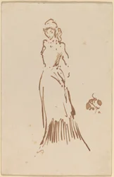 Staande vrouwelijke figuur