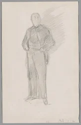 Studie voor portret van Thomas Way