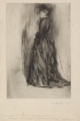 De fluwelen jurk (mevrouw Leyland)