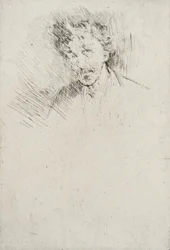 Whistler met de witte haarlok