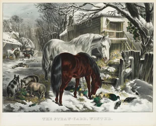 Stro-werf, Winter, 1800s