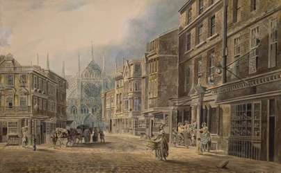 Londen, Old Tothull St. leidend naar Westminster Abbey, 1776